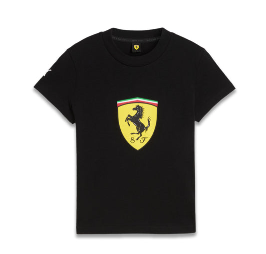 Scuderia Ferrari F1 Kids Classic Shield Tee Black