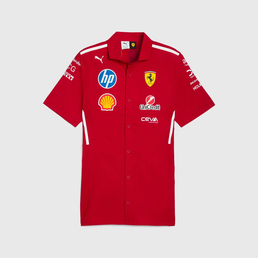 Scuderia Ferrari F1 Team Crew Shirt 2025 Red