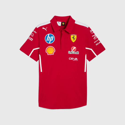 Scuderia Ferrari F1 Ladies Team Polo Shirt Red