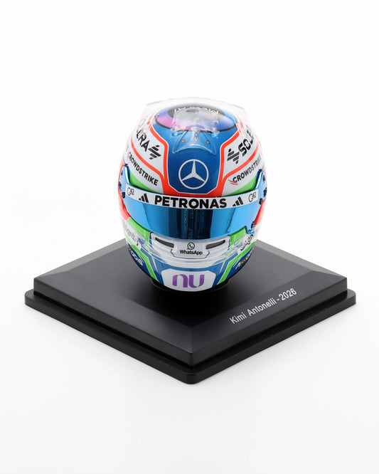 1:5th Scale Mercedes AMG Petronas F1 Kimi Antonelli 2026 Mini Helmet //speedgear.com/cdn/shop/files/AH6913.webp?v=1792063539