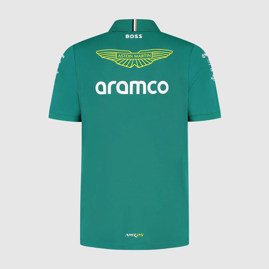 Aston Martin F1 Replica Team Polo Shirt 2025 Green