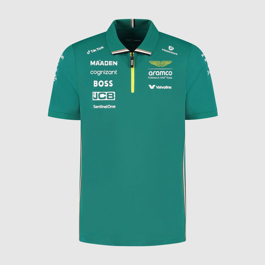 Aston Martin F1 Replica Team Polo Shirt 2025 Green