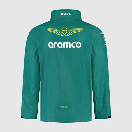 Aston Martin F1 Replica Team Rain Jacket 2025 Green