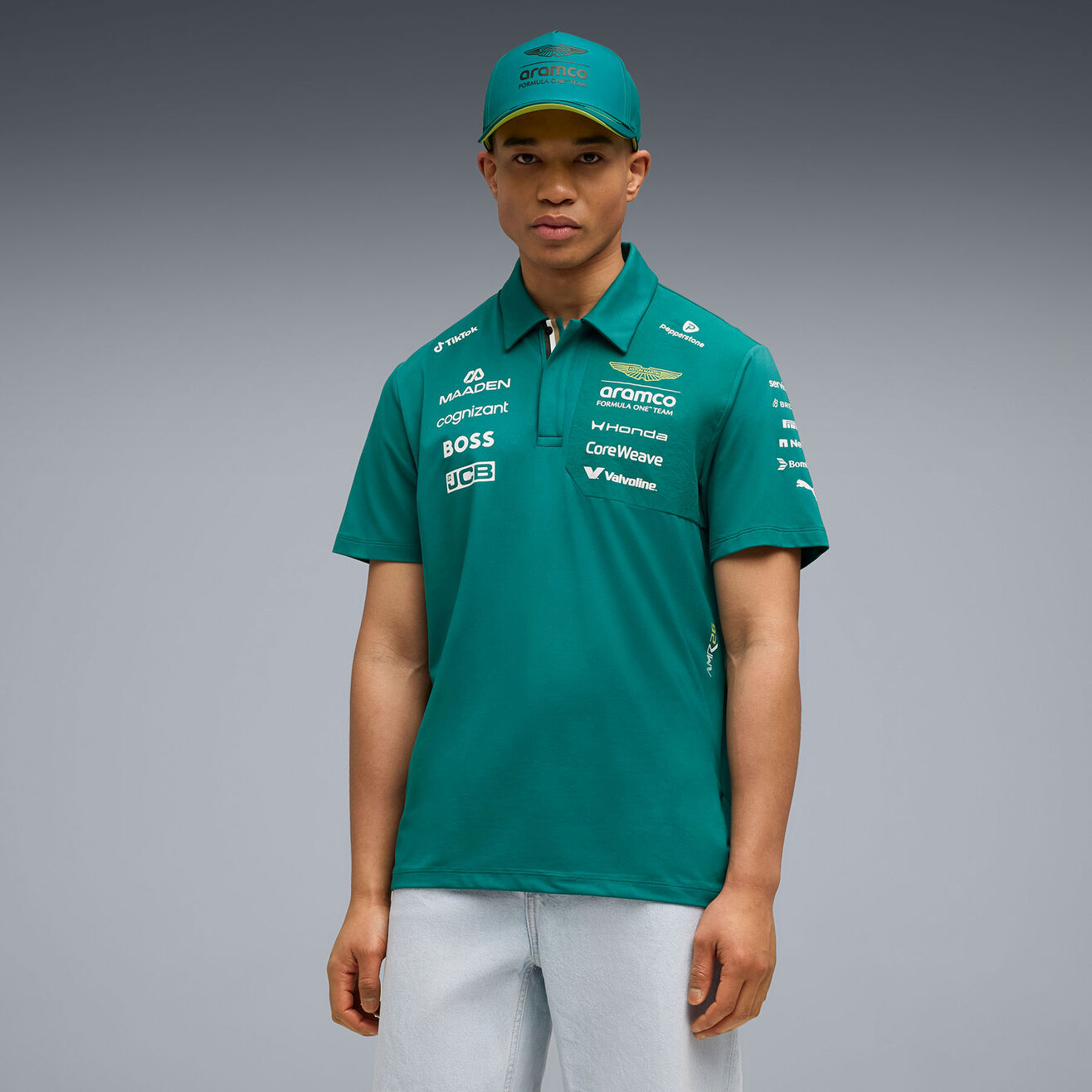 Aston Martin F1 Replica Team Polo Shirt 2026 Green