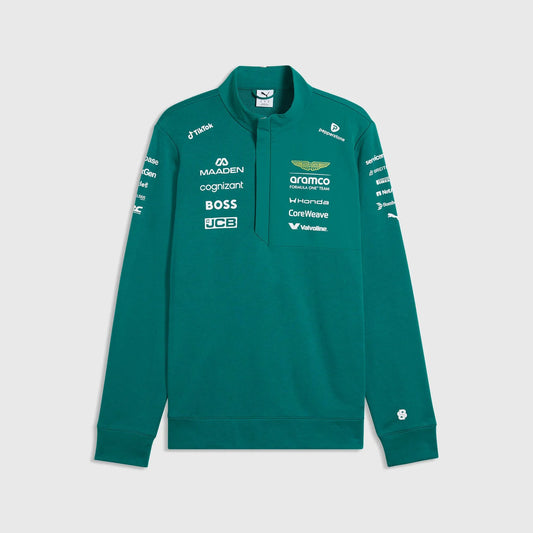 Aston Martin F1 Replica Team 1/2 Zip Sweatshirt 2026 Green //speedgear.com/cdn/shop/files/AS6311.webp?v=1776693766