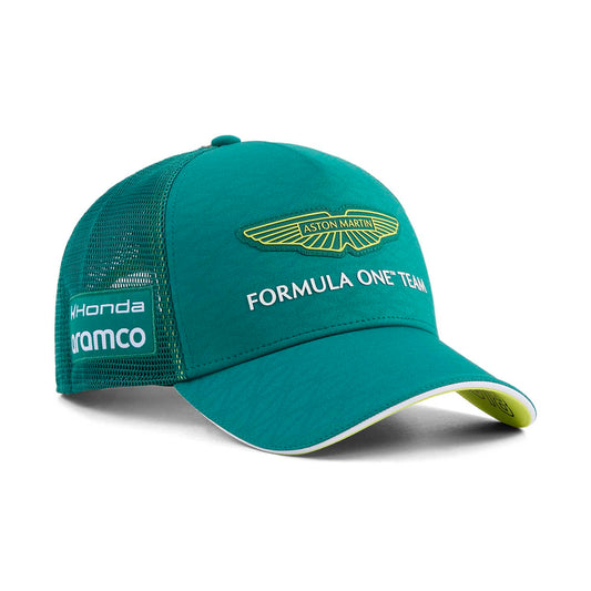 Aston Martin F1 Lance Stroll #18 Trucker Hat 2026 Green //speedgear.com/cdn/shop/files/AS6516.jpg?v=1778079380