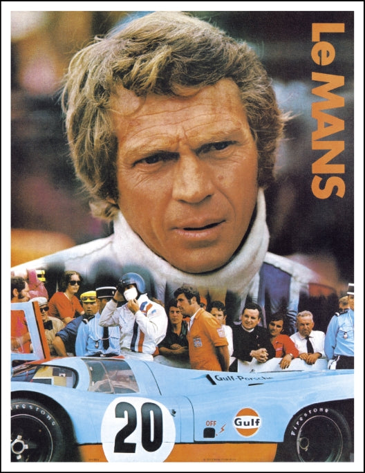 Steve McQueen Gulf Le Mans Poster – Speedgear