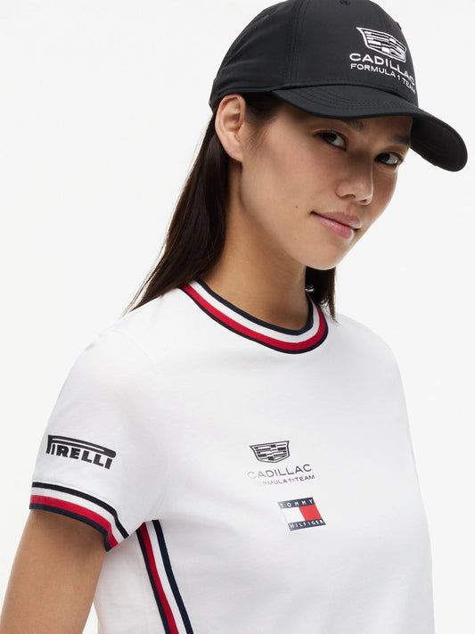 Cadillac F1 Racing Ladies Team Tee Shirt White //speedgear.com/cdn/shop/files/CA6630-2.webp?v=1771342220