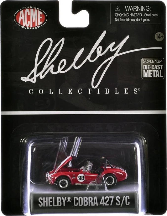 1:64th Shelby Cobra 427 S/C #98 Red with White Stripes