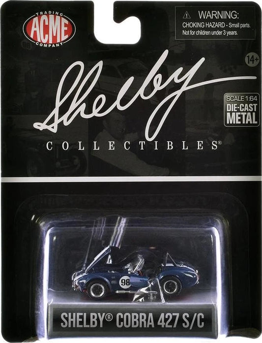 1:64th Shelby Cobra 427 S/C #98 Blue with White Stripes