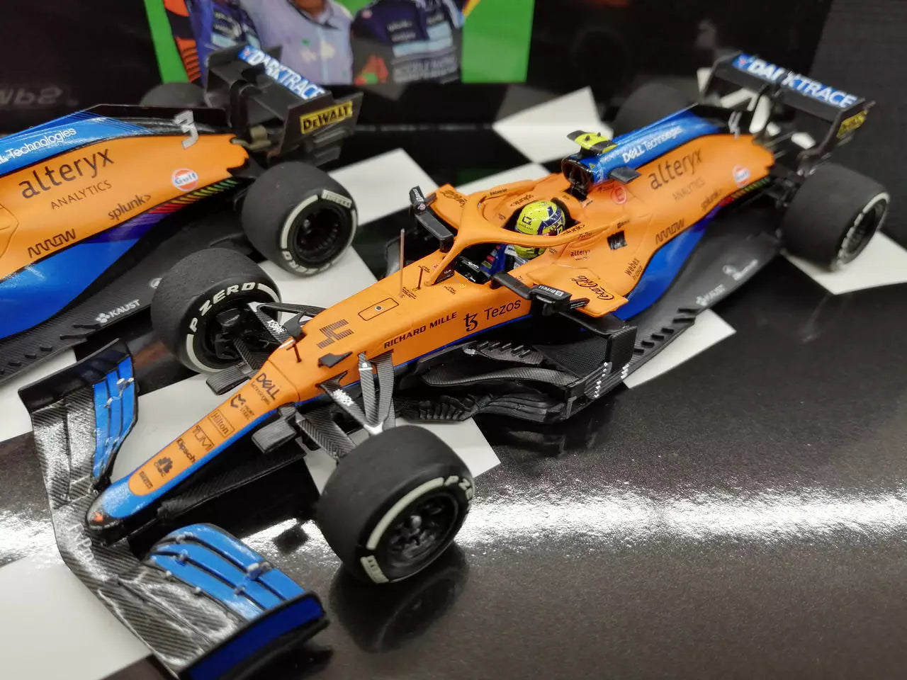 1:43rd McLaren F1 Team MCL35M Ricciardo/Norris Italian GP Podium Set 2021