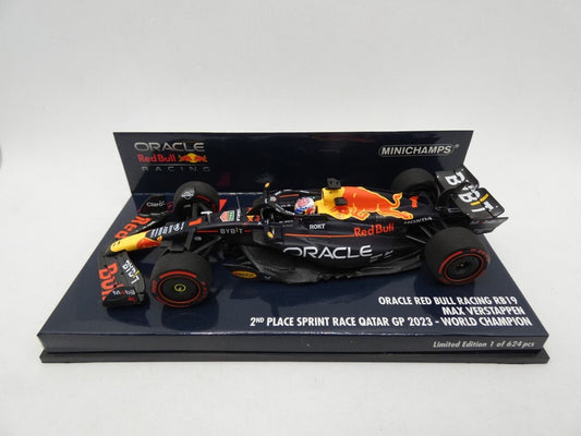 Red Bull Racing RB19 Max Verstappen 2nd Place Qatar GP 2023 World Champion