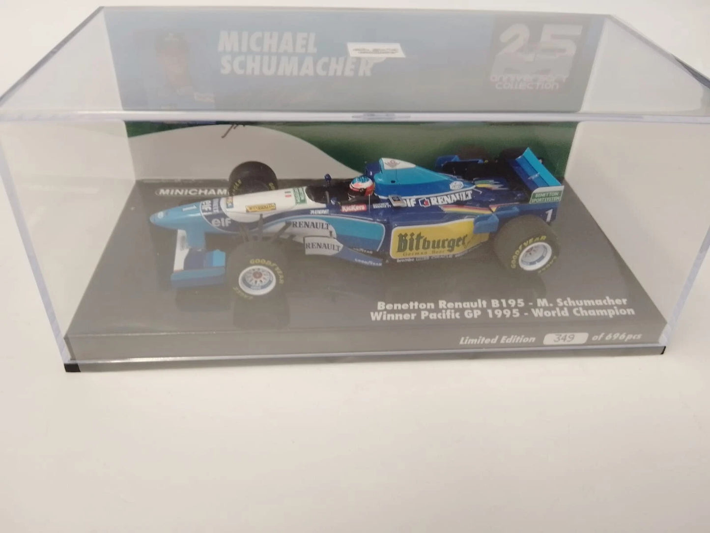 1:43rd Benetton B195 Michael Schumacher Pacific GP Win World Champ 1995