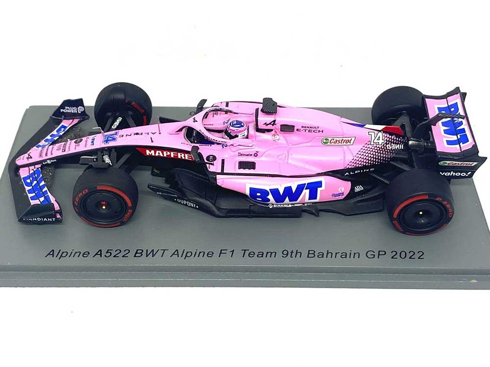 1:43rd Alpine A522 BWT F1 Racing Fernando Alonso 2022