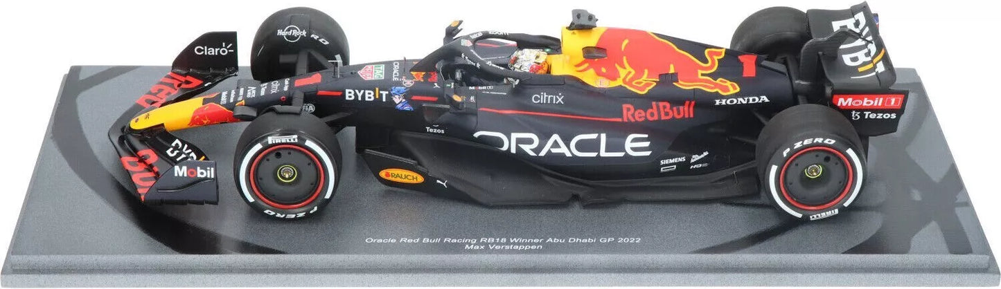 Red Bull Racing Honda RB18 Max Verstappen #1 Abu Dhabi GP Win World Champ 2022