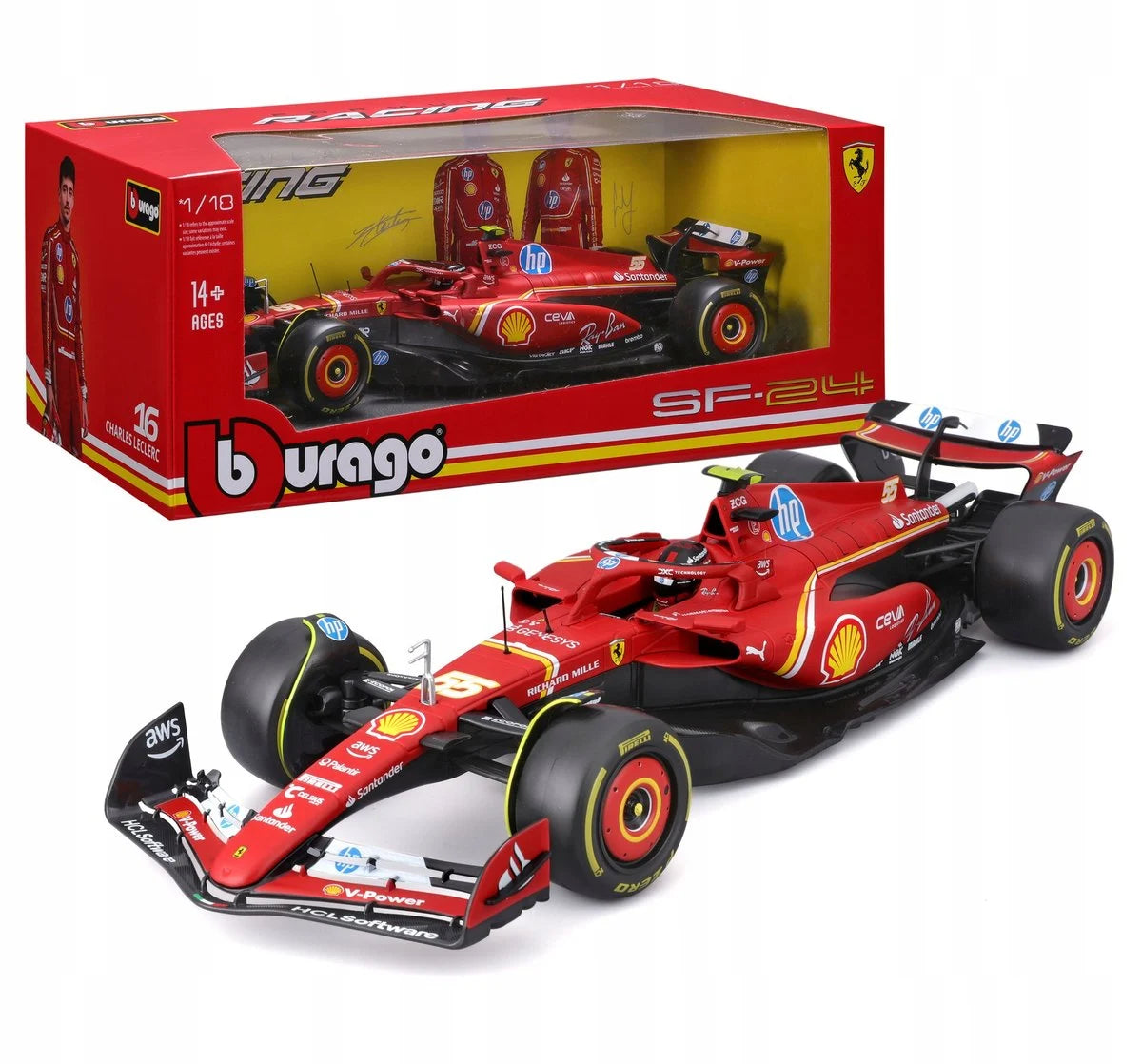 1:18th Scuderia Ferrari F1 SF-24 Carlos Sainz #55 2024