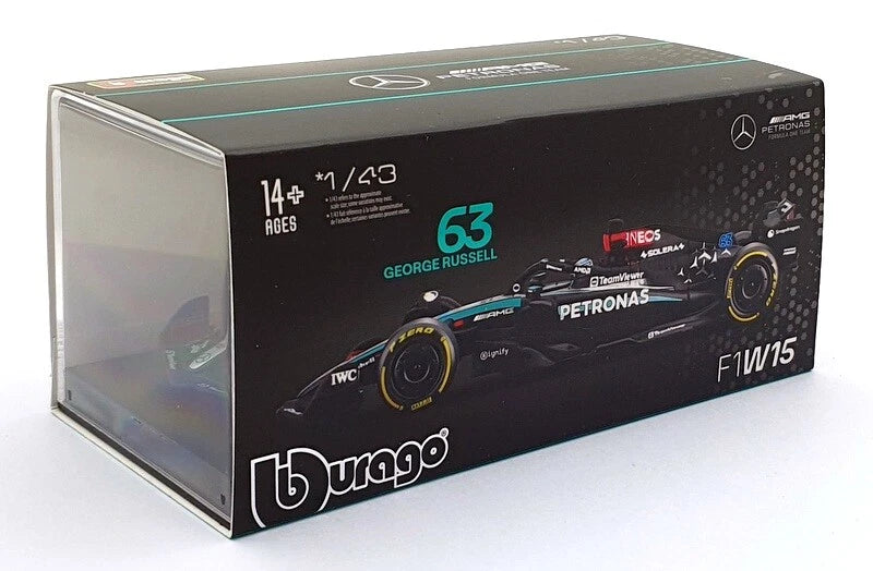 1:43rd Scale Mercedes AMG F1 W15 George Russell #63 2024