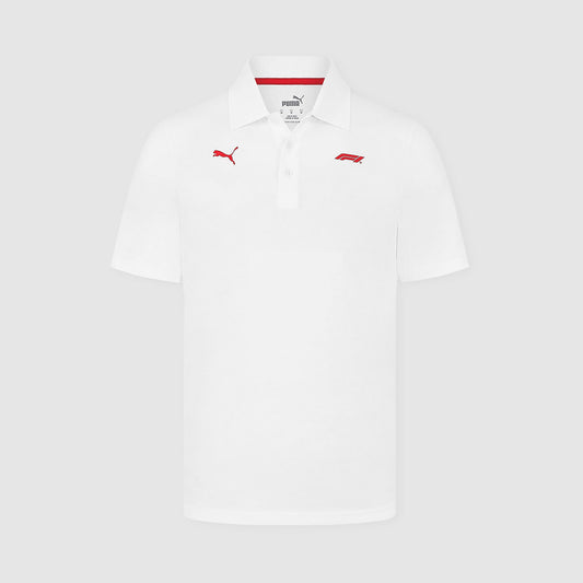 Puma x F1 Logo Polo Shirt White