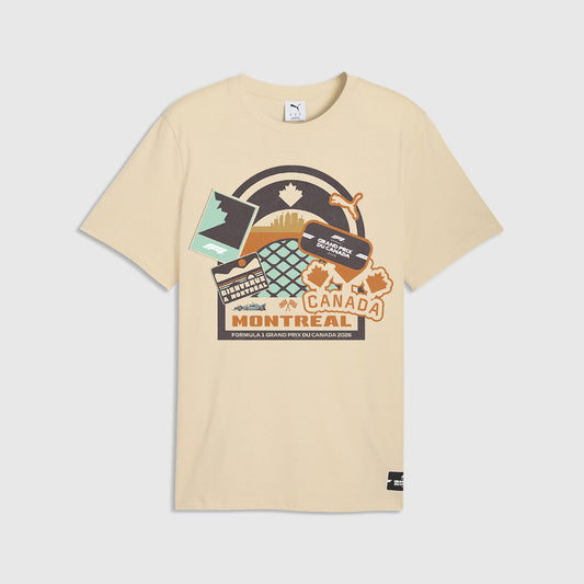 Puma x F1 Canada GP Tee Shirt Tan //speedgear.com/cdn/shop/files/FA6101.jpg?v=1777050912