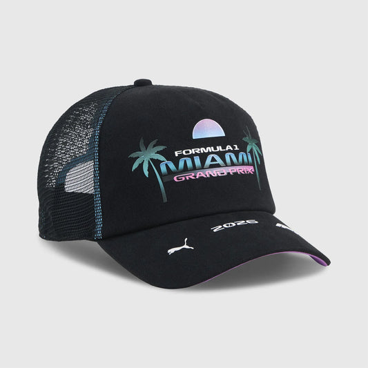 Formula 1 x Miami GP Logo Hat Black //speedgear.com/cdn/shop/files/FA6513.webp?v=1777393600