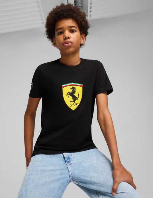 Scuderia Ferrari F1 Kids Classic Shield Tee Black