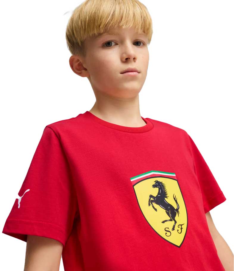 Scuderia Ferrari F1 Kids Classic Shield Tee Red