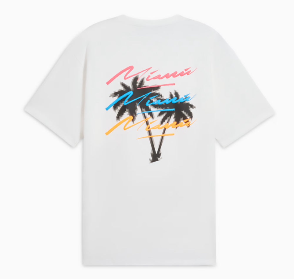 Puma Ferrari Miami GP Graphic Tee White