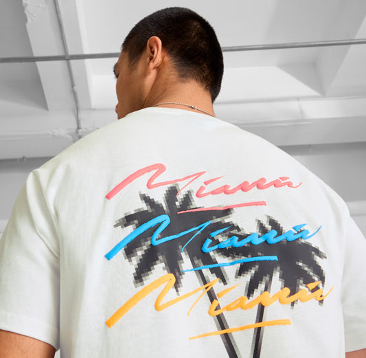 Puma Ferrari Miami GP Graphic Tee White