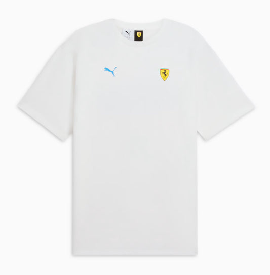 Puma Ferrari Miami GP Graphic Tee White