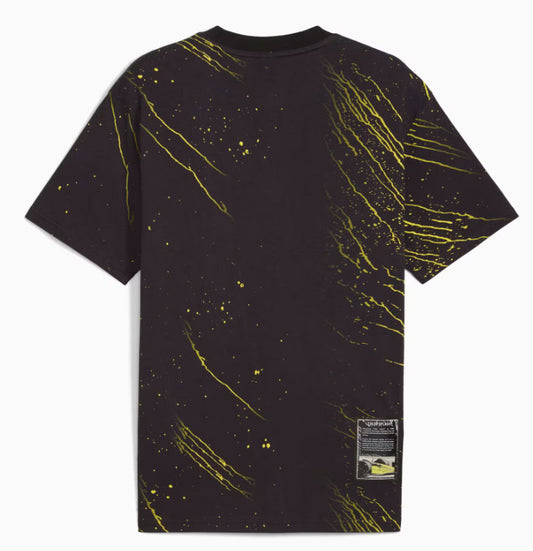 Puma Ferrari Race AOP Shield Tee Black