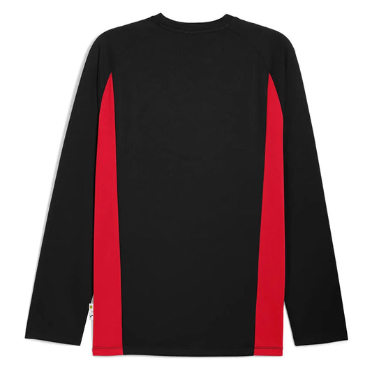Puma Ferrari Long Sleeve Shield Tee Black