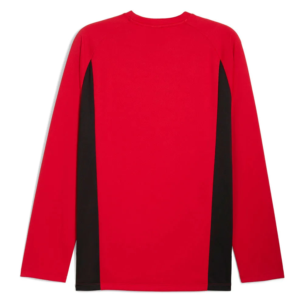 Puma Ferrari Long Sleeve Shield Tee Red