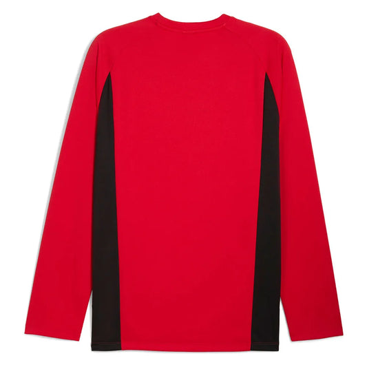 Puma Ferrari Long Sleeve Shield Tee Red