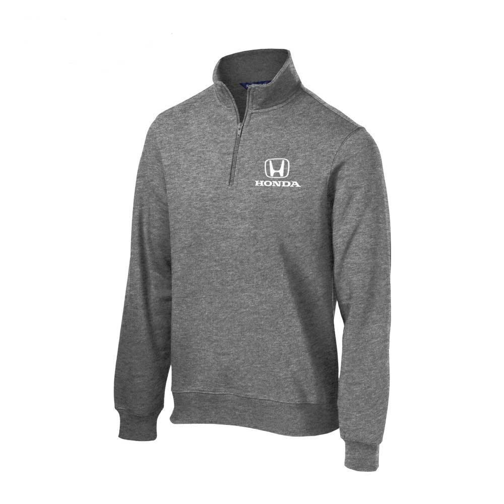 Honda Heather Gray Quarter Zip Sweater – Speedgear