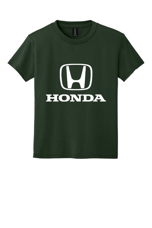 Honda Racing Kids Large Logo Tee Forest Green //speedgear.com/cdn/shop/files/HM6006-ForestGrn-12-8000BForestGrnFlatFront6.png?v=1783958656