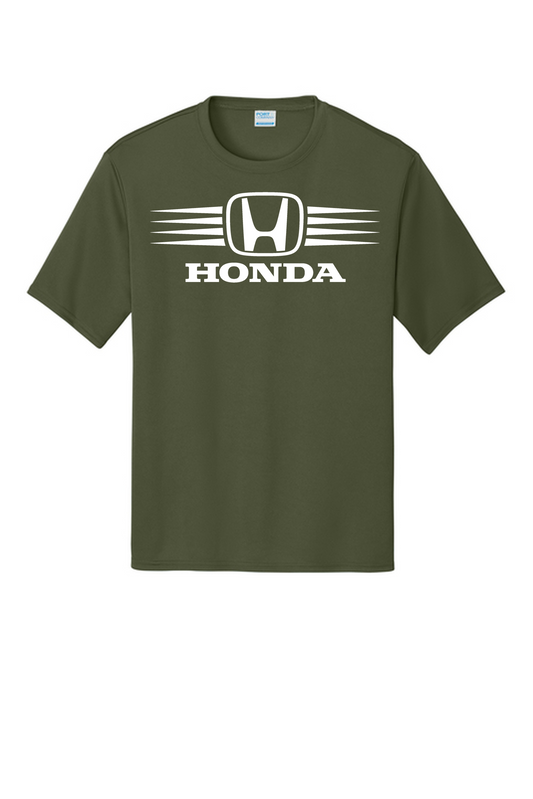 Honda Racing Stripes Performance Tee Army Green //speedgear.com/cdn/shop/files/HM6139-PC380OlvDrabGnFlatFront4.png?v=1784120116