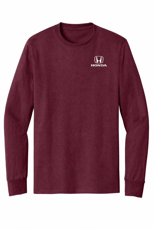 Honda Racing Logo Long Sleeve Tee Cardinal //speedgear.com/cdn/shop/files/HM6174-PC61LSCardinal_1200W.jpg?v=1788540540