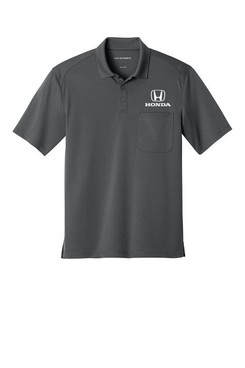Honda Logo Pocket Polo Shirt Grey //speedgear.com/cdn/shop/files/HM6210-75891-StormyGreyK240P.jpg?v=1788528376