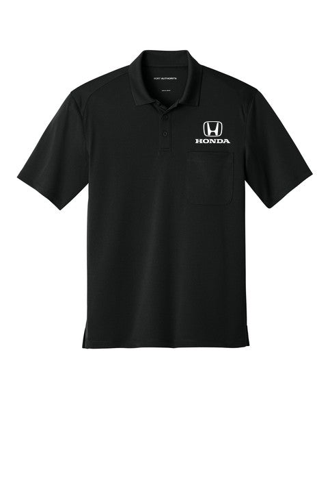 Honda Logo Pocket Polo Shirt Black