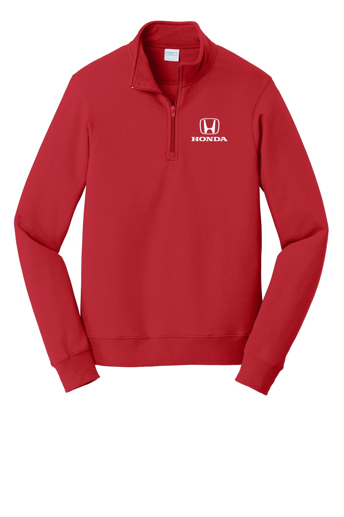 Honda Racing Logo 1/4 Zip Sweatshirt Red