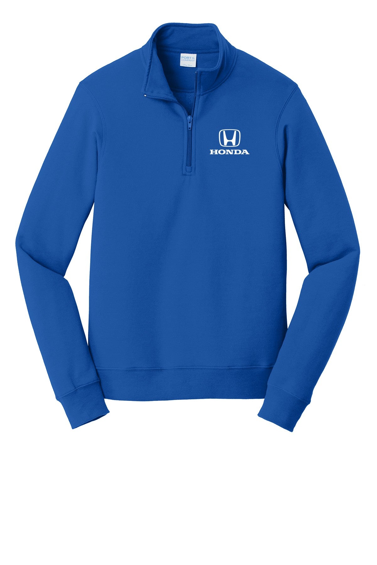 Honda Racing Logo 1/4 Zip Sweatshirt Royal