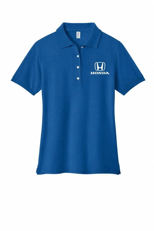 Honda Ladies Polo Shirt Royal Blue //speedgear.com/cdn/shop/files/Hm6617-437WRoyalFlatFront.jpg?v=1784032756