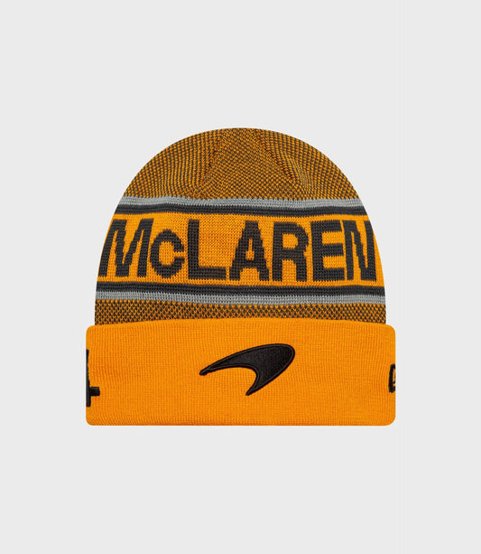 New Era x McLaren F1 Lando Norris Cuff Beanie Papaya