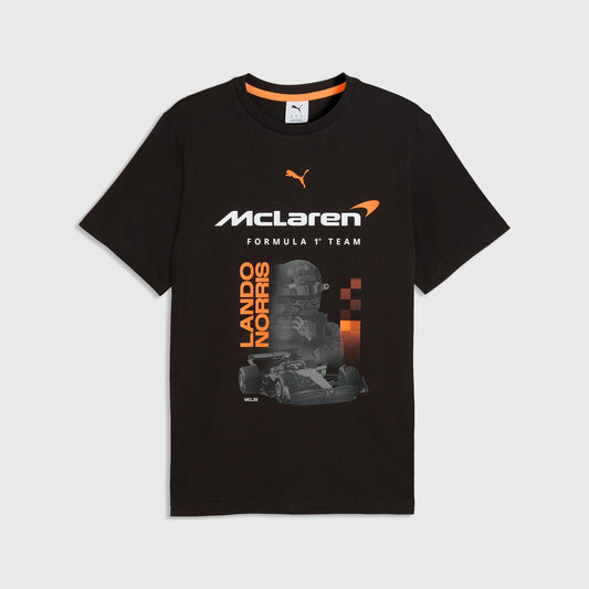 McLaren Racing F1 Lando Norris Car Tee Shirt Black //speedgear.com/cdn/shop/files/ML6117.webp?v=1770905535