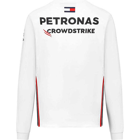 Mercedes AMG Petronas F1 L/S Driver Team White Tee 2023 //speedgear.com/cdn/shop/files/MZ3114.jpg?v=1748889271