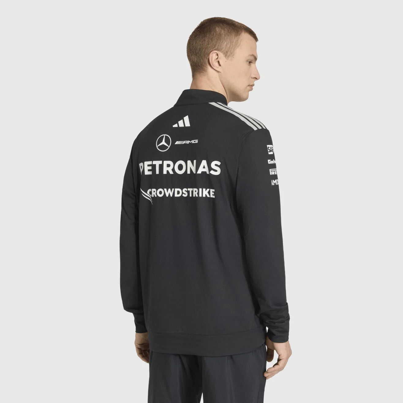 Adidas Mercedes AMG F1 Team 1/4 Zip Sweatshirt Black