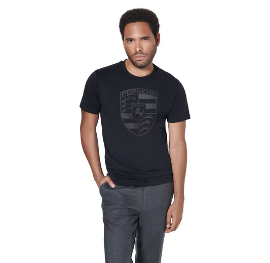 Porsche Crest Essential Tee Shirt Black