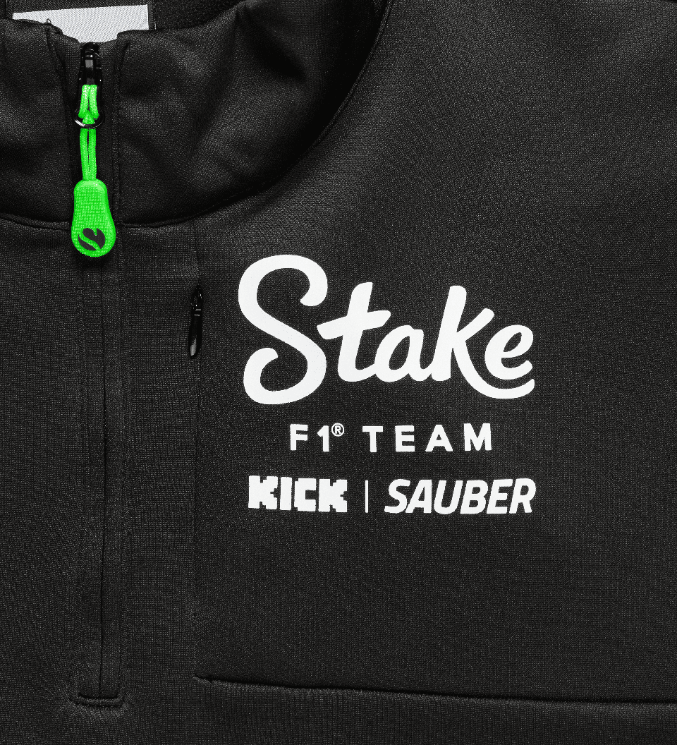 Stake F1 Kick Sauber Team Zip Sweatshirt Black