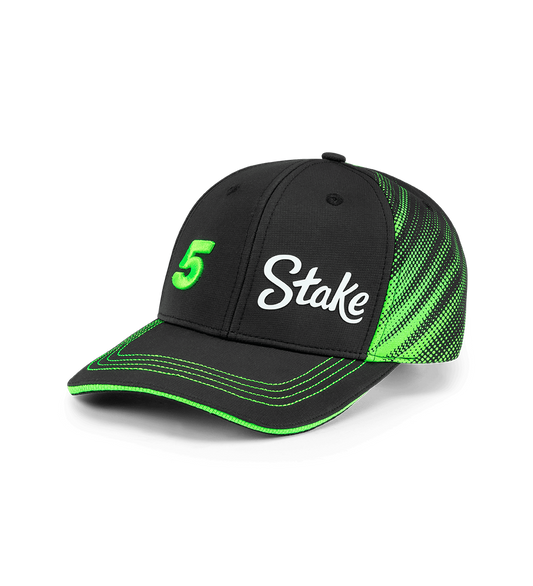 Stake F1 Kick Sauber Gabriel Bortoleto Driver Hat Black