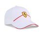 Scuderia Ferrari Race Stripe Hat White